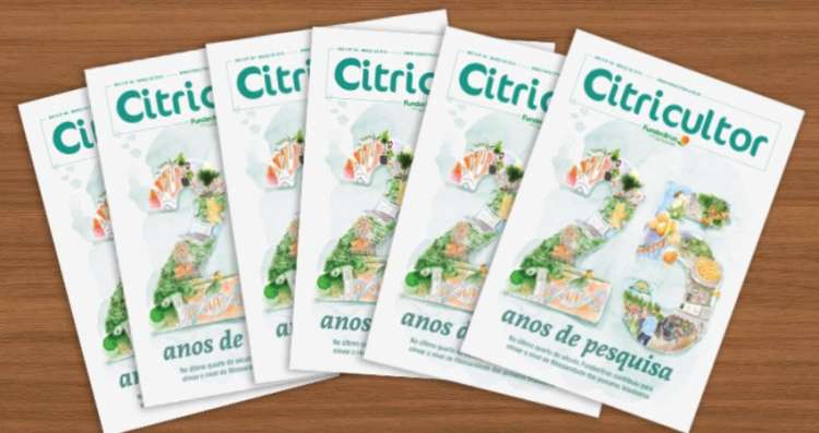 Nova edição da revista Citricultor destaca os 25 anos de pesquisa do Fundecitrus
