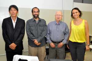 Hirata com os doutores Maia, Rodrigues e Ana Cláudia